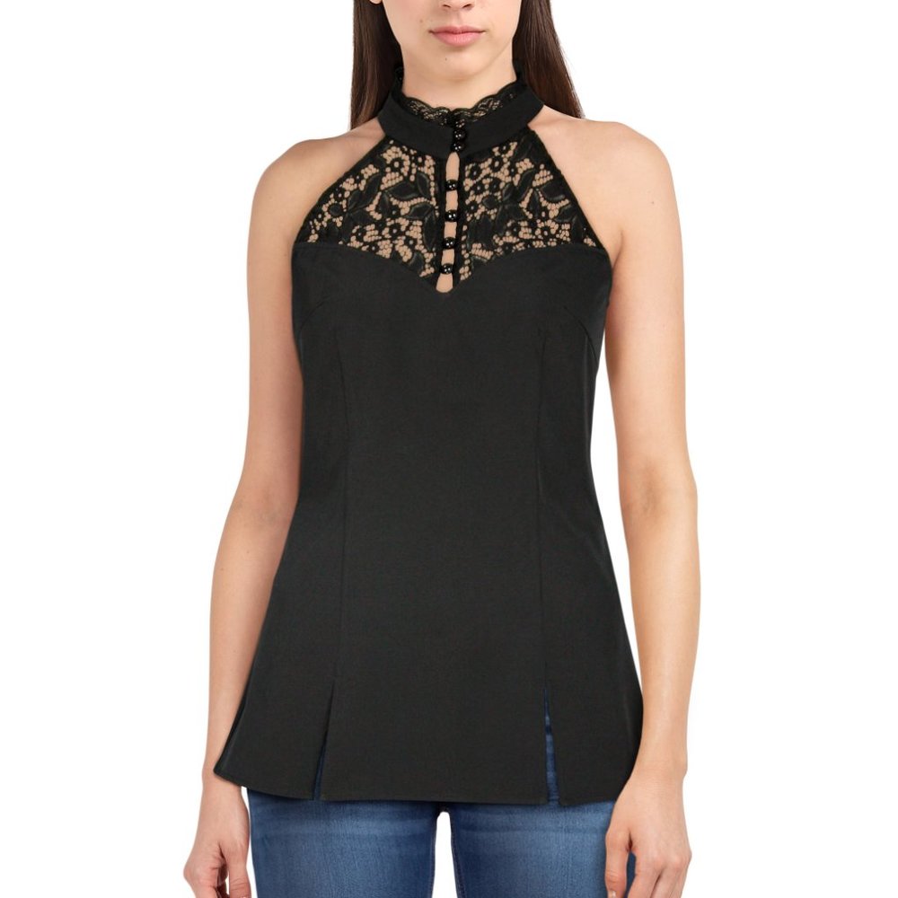 Chic Star Lace Trim Top